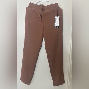 Mondetta Brown Sweatpants with Elastic Waistband and Tapered Legs